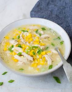 Chicken sweet corn soup