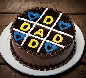 Eggless Dad Chocolate Cake