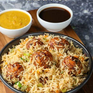 Zafrani Veg Manchurian Biryani