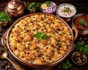 Lucknowi Boneless Chicken Biryani