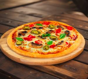 Chicken cheese Mushroom Pizza
