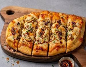 Angry Mushroom Garlic Bread