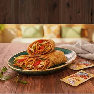 Veg Chowmein Kathi Roll
