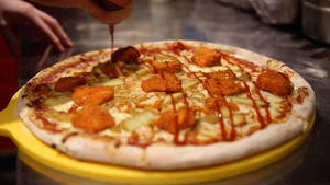 9" Chicken Nugget Pizza