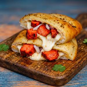 Chicken Tikka Stuffed Garlic Bread
