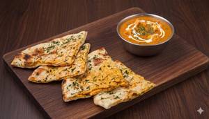 Cheese Naan With Gravy