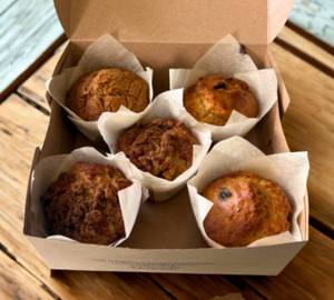 Assorted Box Of 5 Vegan Muffins