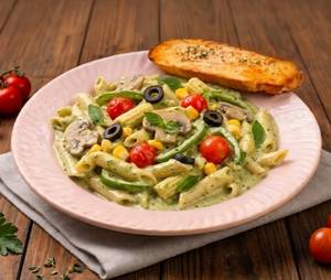 Creamy Pesto Penne Pasta