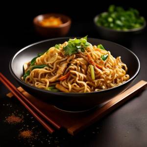 Chicken butter garlic noodles