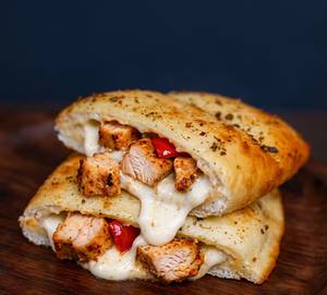 Peri Peri Chicken Stuffed Garlic Bread