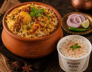 Matka Biryani with Boondi Raita [500 ml]