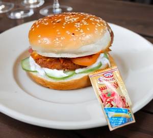 Chilli Chaap Cheese Burger