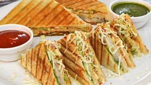Veg Club Grill Sandwich