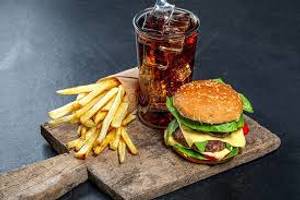 Burger + french fries + coke