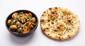 Mushroom Chilli Half + Butter Naan (1 Pc)