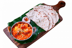 Kadhai Paneer With Choice Of Bread [Serves 1]