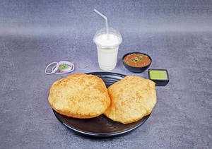 Special Paneer Wale Chole Bhature +  Lassi