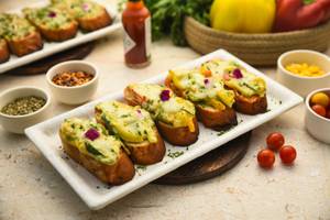Mushroom Bellpepper Crostini