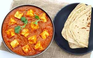 Handi Paneer [Half] With 2 Tawa Roti