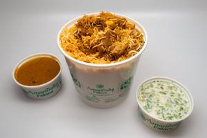 Hyderabadi Mutton Bucket Biryani