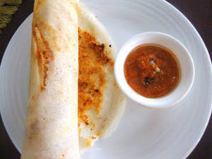 Garlic Chutney Sada Dosa
