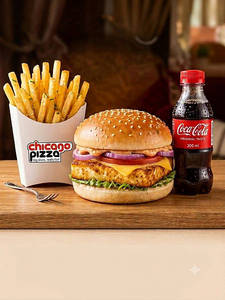 Paneer Tikki Burger Combo