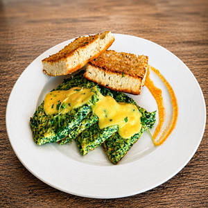 Pieters Omelette - Creamed Spinach / Mushroom