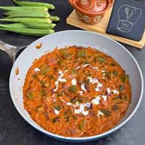 Yogurt Bhindi & Capsicum Spicy Masala