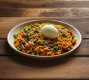 Masala Maggi With Boiled Egg [Serves 1]
