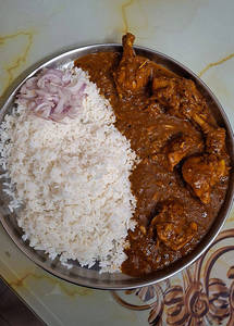 Chicken Dehati Rich Thali