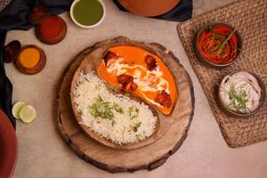Butter Chicken 1pcs  With Plain Rice