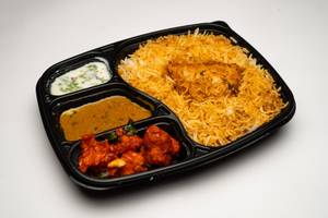 Hyderabadi Veg Biryani With Paneer Sholay Box