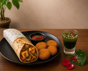 Paneer Kati Roll + Veg Nuggets + Paan Shots COMBO