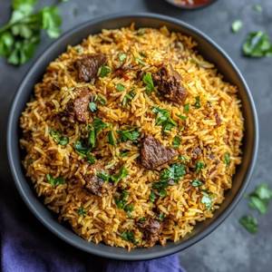 Beef biriyani