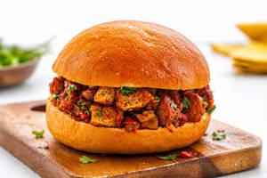 Soya Chunks Masala Burger