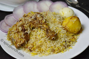 Chicken Dum Leg Biryani 750gram+ Raita