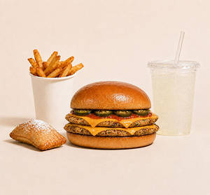 Spicy Chicken Smash Burger Meal
