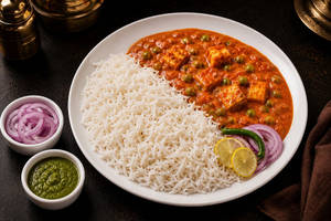 Matar Paneer Chawal/