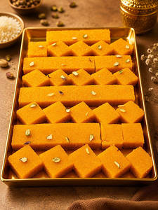 Kesar Coconut Burfi