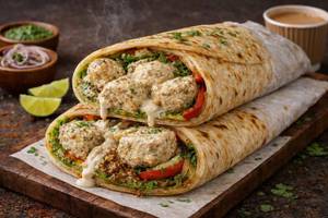 Malai Soya Tikka Kathi Roll