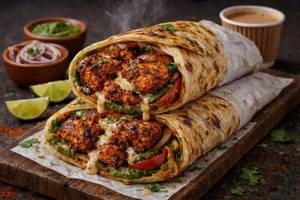 Soya Tandoori Tikka Kathi Roll