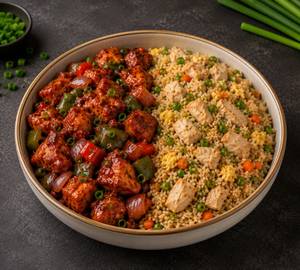 Chicken Fried Rice With Chilli Chicken [Full]
