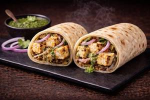Afghani Paneer Tikka Roomali Roll