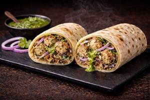 Soya Afghani Tikka Roomali Roll