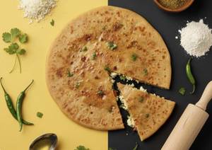 Plain Paratha With Curd [1 Pieces]