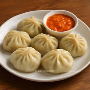 Veg Steamed Momos [6 Pieces]