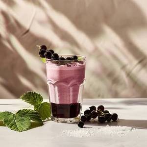Black Currant Shake With Ice Cream