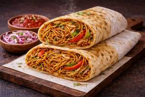 Veg Chowmien Roll