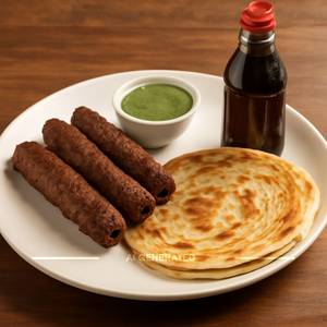 Mutton Galawat Kabab (4 Pcs) +Paratha(2pcs)+ Cold Drink (200ml)