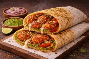 Peri Peri Soya Tikka Roll